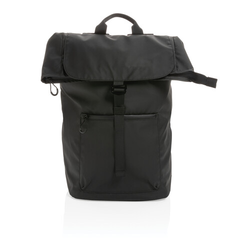 Impact AWARE™ RPET wasserabweisender 15.6" Laptop-Rucksack schwarz bedrucken, Art.-Nr. P762.901 Impact AWARE™ RPET wasserabweisender 15.6" Laptop-Rucksack schwarz bedrucken, Art.-Nr. P762.901