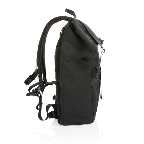 Impact AWARE™ RPET wasserabweisender 15.6" Laptop-Rucksack schwarz bedrucken, Art.-Nr. P762.901 Impact AWARE™ RPET wasserabweisender 15.6" Laptop-Rucksack schwarz bedrucken, Art.-Nr. P762.901