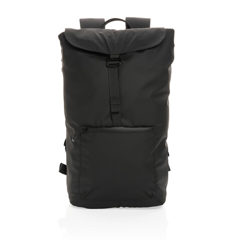 Impact AWARE™ RPET wasserabweisender 15.6" Laptop-Rucksack schwarz bedrucken, Art.-Nr. P762.901 Impact AWARE™ RPET wasserabweisender 15.6" Laptop-Rucksack schwarz bedrucken, Art.-Nr. P762.901