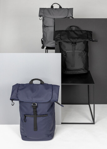 Impact AWARE™ RPET wasserabweisender 15.6" Laptop-Rucksack schwarz bedrucken, Art.-Nr. P762.901 Impact AWARE™ RPET wasserabweisender 15.6" Laptop-Rucksack schwarz bedrucken, Art.-Nr. P762.901
