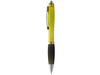 Nash Kugelschreiber farbig mit schwarzem Griff, gelb, schwarz bedrucken, Art.-Nr. 10608506
