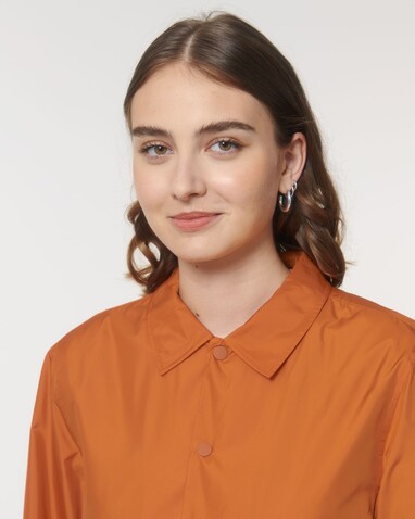 Coacher - Die Unisex-Coach-Jacke - Flame Orange - L bedrucken, Art.-Nr. STJU833C0811L Coacher - Die Unisex-Coach-Jacke - Flame Orange - L bedrucken, Art.-Nr. STJU833C0811L