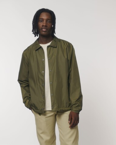 Coacher - Die Unisex-Coach-Jacke - British Khaki - L bedrucken, Art.-Nr. STJU833C0081L