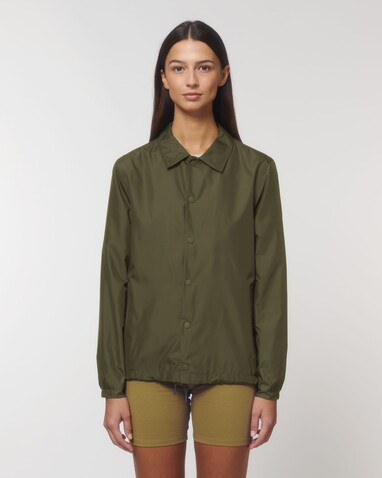 Coacher - Die Unisex-Coach-Jacke - British Khaki - L bedrucken, Art.-Nr. STJU833C0081L