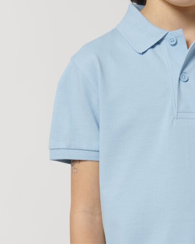 Mini Sprinter - Das Iconic Kinder-Polo - Sky blue - 7-8/122-128cm bedrucken, Art.-Nr. STPK908C23207