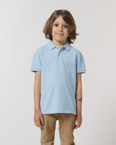 Mini Sprinter - Das Iconic Kinder-Polo - Sky blue - 9-11/134-146cm bedrucken, Art.-Nr. STPK908C23209