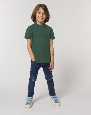 Mini Sprinter - Das Iconic Kinder-Polo - Glazed Green - 5-6/110-116cm bedrucken, Art.-Nr. STPK908C03605