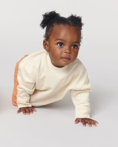 Baby Changer - Das Iconic Baby-Rundhals-Sweatshirt - Natural Raw - 6-12 m/68-80cm bedrucken, Art.-Nr. STSB920C054B2