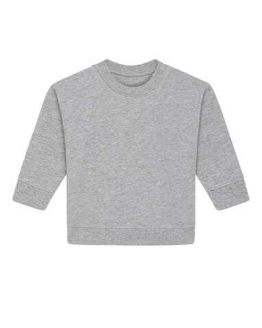 Baby Changer - Das Iconic Baby-Rundhals-Sweatshirt - Heather Grey - 18-24 m/86-92cm bedrucken, Art.-Nr. STSB920C250B4