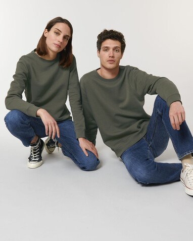 Roller - Das Rundhals-Unisex-Sweatshirt - Khaki - XL bedrucken, Art.-Nr. STSU868C2231X