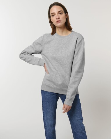 Roller - Das Rundhals-Unisex-Sweatshirt - Heather Grey - S bedrucken, Art.-Nr. STSU868C2501S