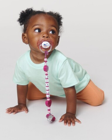 Baby Creator - Das Iconic Baby-T-Shirt - Caribbean Blue - 0-6 m/56-68cm bedrucken, Art.-Nr. STTB918C724B1