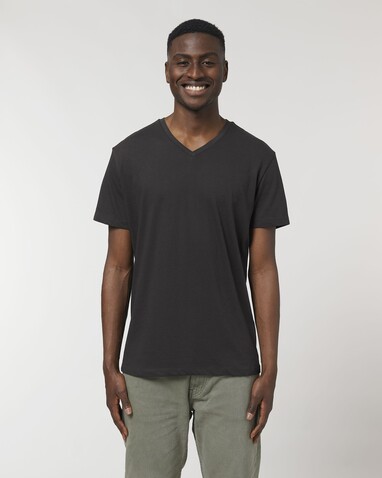 Stanley Presenter - Das Herren-T-Shirt mit V-Ausschnitt - Black - XXL bedrucken, Art.-Nr. STTM562C0022X