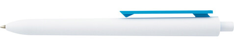 Kugelschreiber El Primero White – hellblau bedrucken, Art.-Nr. el_primero_White_hellblau