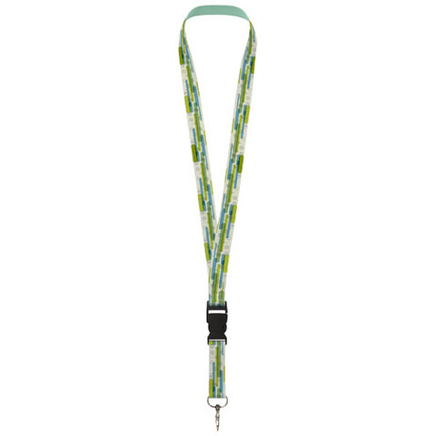 Bucks Sublimation Lanyard mit Schnappverschluss aus recyceltem PET Kunststoff, schwarz, weiss, 10mm bedrucken, Art.-Nr. 1PL0601C Bucks Sublimation Lanyard mit Schnappverschluss aus recyceltem PET Kunststoff, schwarz, weiss, 10mm bedrucken, Art.-Nr. 1PL0601C