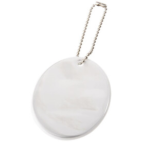 RFX™ H-12 Reflektierender, ovaler Anhänger, weiss bedrucken, Art.-Nr. 1PR01001