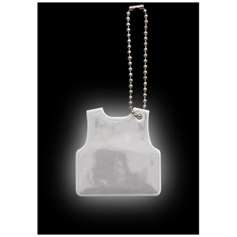 RFX™ H-16 Reflektierender Anhänger in Form einer Weste, weiss bedrucken, Art.-Nr. 1PR02401 RFX™ H-16 Reflektierender Anhänger in Form einer Weste, weiss bedrucken, Art.-Nr. 1PR02401