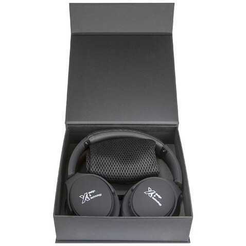 SCX.design E20 Bluetooth 5.0 Kopfhörer mit Leuchtlogo, schwarz, weiss bedrucken, Art.-Nr. 1PX00600 SCX.design E20 Bluetooth 5.0 Kopfhörer mit Leuchtlogo, schwarz, weiss bedrucken, Art.-Nr. 1PX00600