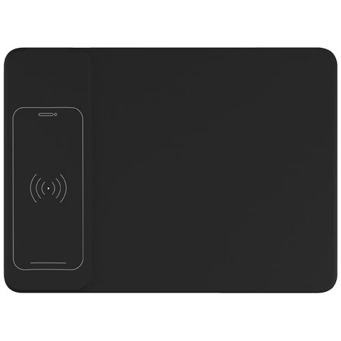 SCX.design O25 10 W Induktions-Mauspad mit Leuchtlogo, schwarz, weiss bedrucken, Art.-Nr. 1PX01400 SCX.design O25 10 W Induktions-Mauspad mit Leuchtlogo, schwarz, weiss bedrucken, Art.-Nr. 1PX01400