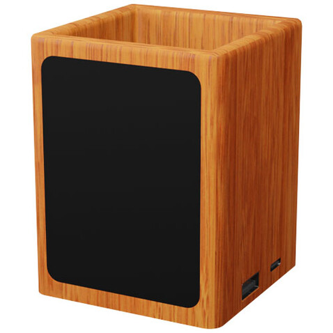 SCX.design O12 Stifthalter aus Holz mit doppeltem USB-Ausgang und Leuchtlogo, holz bedrucken, Art.-Nr. 1PX07771 SCX.design O12 Stifthalter aus Holz mit doppeltem USB-Ausgang und Leuchtlogo, holz bedrucken, Art.-Nr. 1PX07771