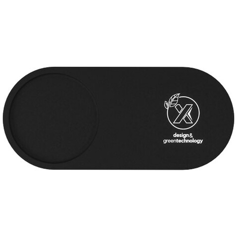 SCX.design W17 kabelloses 10W Ladepad mit Bambus-Stifthalter und Leuchtlogo, holz, schwarz bedrucken, Art.-Nr. 1PX07871 SCX.design W17 kabelloses 10W Ladepad mit Bambus-Stifthalter und Leuchtlogo, holz, schwarz bedrucken, Art.-Nr. 1PX07871