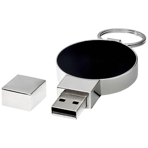 Runder Light Up USB Stick, blau, schwarz, silber, 1GB bedrucken, Art.-Nr. 1Z48352D Runder Light Up USB Stick, blau, schwarz, silber, 1GB bedrucken, Art.-Nr. 1Z48352D