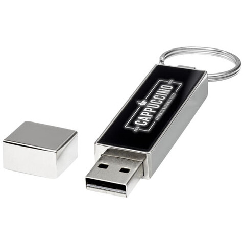 Rechteckiger Light Up USB Stick, weiss, schwarz, silber, 1GB bedrucken, Art.-Nr. 1Z48401D Rechteckiger Light Up USB Stick, weiss, schwarz, silber, 1GB bedrucken, Art.-Nr. 1Z48401D