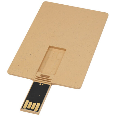 Rechteckiger, ausklappbarer USB-Stick in Kreditkarten-Format, Kraftpapier, 1GB bedrucken, Art.-Nr. 1Z48506D Rechteckiger, ausklappbarer USB-Stick in Kreditkarten-Format, Kraftpapier, 1GB bedrucken, Art.-Nr. 1Z48506D