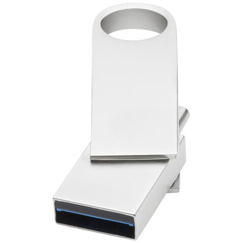 Typ C USB 3.0 Stick rund, silber, 32GB bedrucken, Art.-Nr. 1Z49081L Typ C USB 3.0 Stick rund, silber, 32GB bedrucken, Art.-Nr. 1Z49081L