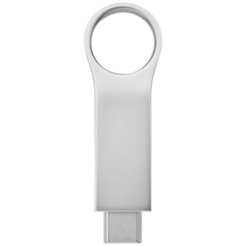 Typ C USB Stick 3.0 rund, groß, silber, 32GB bedrucken, Art.-Nr. 1Z49181L Typ C USB Stick 3.0 rund, groß, silber, 32GB bedrucken, Art.-Nr. 1Z49181L