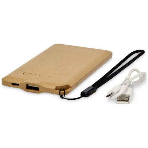 Eco 4000 mAh Powerbank, natur, 4000mAh bedrucken, Art.-Nr. 1Z71006G Eco 4000 mAh Powerbank, natur, 4000mAh bedrucken, Art.-Nr. 1Z71006G