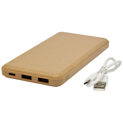 Eco 10.000 mAh Powerbank, natur, 10000mAh bedrucken, Art.-Nr. 1Z71206Q Eco 10.000 mAh Powerbank, natur, 10000mAh bedrucken, Art.-Nr. 1Z71206Q