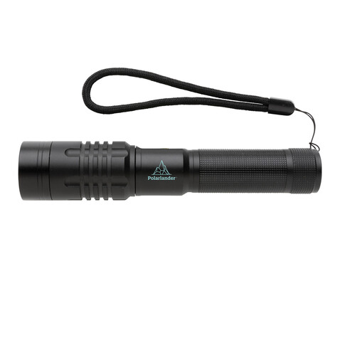 Gear X wiederaufladbare USB Taschenlampe schwarz bedrucken, Art.-Nr. P513.851 Gear X wiederaufladbare USB Taschenlampe schwarz bedrucken, Art.-Nr. P513.851