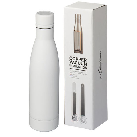 Vasa 500 ml Kupfer-Vakuum Isolierflasche, weiss bedrucken, Art.-Nr. 10049401 Vasa 500 ml Kupfer-Vakuum Isolierflasche, weiss bedrucken, Art.-Nr. 10049401