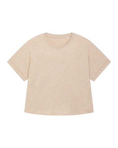 Stella Collider - Das Oversized Damen-T-Shirt mit gekrempelten Ärmeln - Heather Rainbow - XL bedrucken, Art.-Nr. STTW089C0841X
