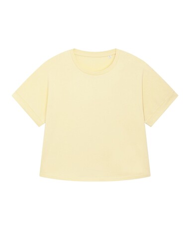 Stella Collider - Das Oversized Damen-T-Shirt mit gekrempelten Ärmeln - Butter - XS bedrucken, Art.-Nr. STTW089C078XS Stella Collider - Das Oversized Damen-T-Shirt mit gekrempelten Ärmeln - Butter - XS bedrucken, Art.-Nr. STTW089C078XS
