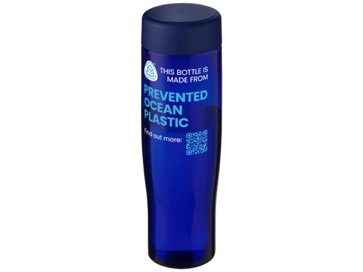 H2O Active® Eco Tempo 700 ml Wasserflasche mit Drehdeckel, blau, blau bedrucken, Art.-Nr. 21045052