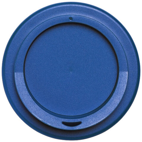Americano® 350 ml Isolierbecher mit Schutzring, mittelblau, weiss bedrucken, Art.-Nr. 22000252 Americano® 350 ml Isolierbecher mit Schutzring, mittelblau, weiss bedrucken, Art.-Nr. 22000252