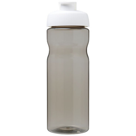 H2O Active® Eco Base 650 ml Sportflasche mit Klappdeckel, weiss, kohle bedrucken, Art.-Nr. 22010001 H2O Active® Eco Base 650 ml Sportflasche mit Klappdeckel, weiss, kohle bedrucken, Art.-Nr. 22010001