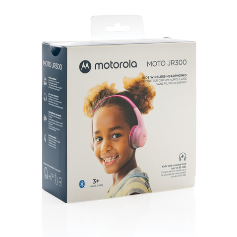 Motorola JR 300 kids wireless safety headphone rosa bedrucken, Art.-Nr. P329.554 Motorola JR 300 kids wireless safety headphone rosa bedrucken, Art.-Nr. P329.554