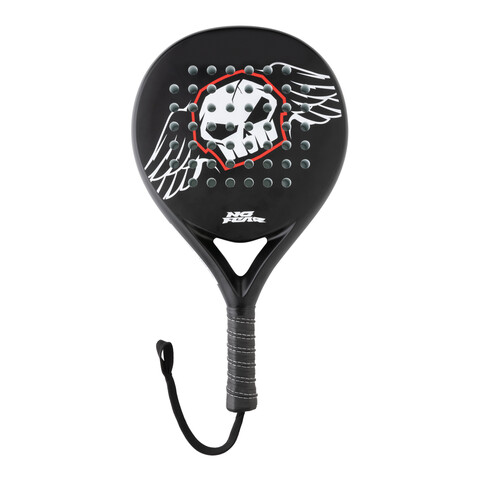 No Fear Fiberglas Padel-Racket schwarz bedrucken, Art.-Nr. P453.451 No Fear Fiberglas Padel-Racket schwarz bedrucken, Art.-Nr. P453.451