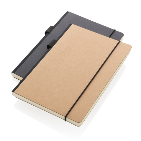 A5 Deluxe Hardcover Notizbuch schwarz bedrucken, Art.-Nr. P774.341