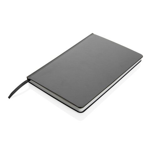 A5 Impact Steinpaper Hardcover Notizbuch schwarz bedrucken, Art.-Nr. P774.351 A5 Impact Steinpaper Hardcover Notizbuch schwarz bedrucken, Art.-Nr. P774.351