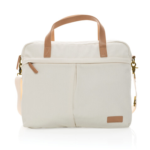 Impact AWARE™ 16 oz. rCanvas Laptop-Tasche off white bedrucken, Art.-Nr. P760.230 Impact AWARE™ 16 oz. rCanvas Laptop-Tasche off white bedrucken, Art.-Nr. P760.230
