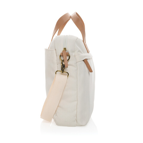 Impact AWARE™ 16 oz. rCanvas Laptop-Tasche off white bedrucken, Art.-Nr. P760.230 Impact AWARE™ 16 oz. rCanvas Laptop-Tasche off white bedrucken, Art.-Nr. P760.230