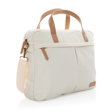 Impact AWARE™ 16 oz. rCanvas Laptop-Tasche off white bedrucken, Art.-Nr. P760.230 Impact AWARE™ 16 oz. rCanvas Laptop-Tasche off white bedrucken, Art.-Nr. P760.230