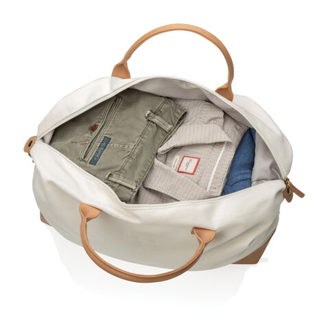 Impact AWARE™ 16 oz. rCanvas große Wochenendtasche off white bedrucken, Art.-Nr. P760.250 Impact AWARE™ 16 oz. rCanvas große Wochenendtasche off white bedrucken, Art.-Nr. P760.250