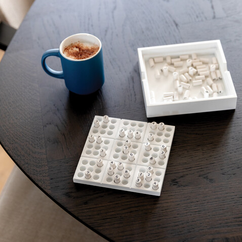 Holz-Sudoku-Spiel weiß bedrucken, Art.-Nr. P940.103