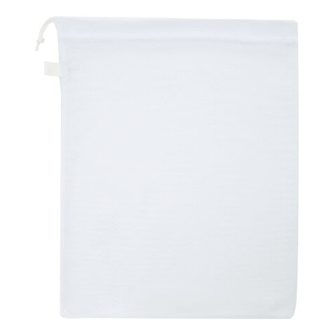 recycelter Polyester-Zuziehbeutel, 25 x 32 cm, weiss bedrucken, Art.-Nr. 1PL03601 recycelter Polyester-Zuziehbeutel, 25 x 32 cm, weiss bedrucken, Art.-Nr. 1PL03601