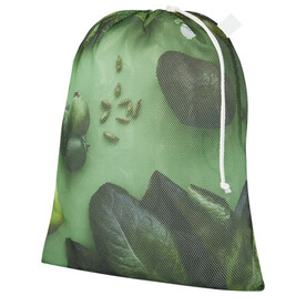 recycelter Polyester-Zuziehbeutel, 30 x 41 cm, weiss bedrucken, Art.-Nr. 1PL03701
